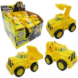 Tonka Candy Filled Dump Truck Crane Pull Back 12ct
